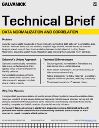 Technical Brief - Data Normalization and Correlation-Galvanick